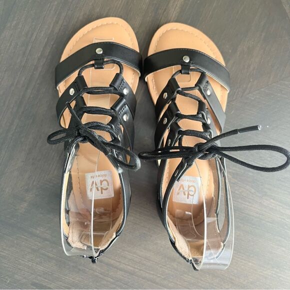 DOLCE VITA Girl’s Curse Gladiator Sandals in Black Size 1 NEW - Picture 10 of 16